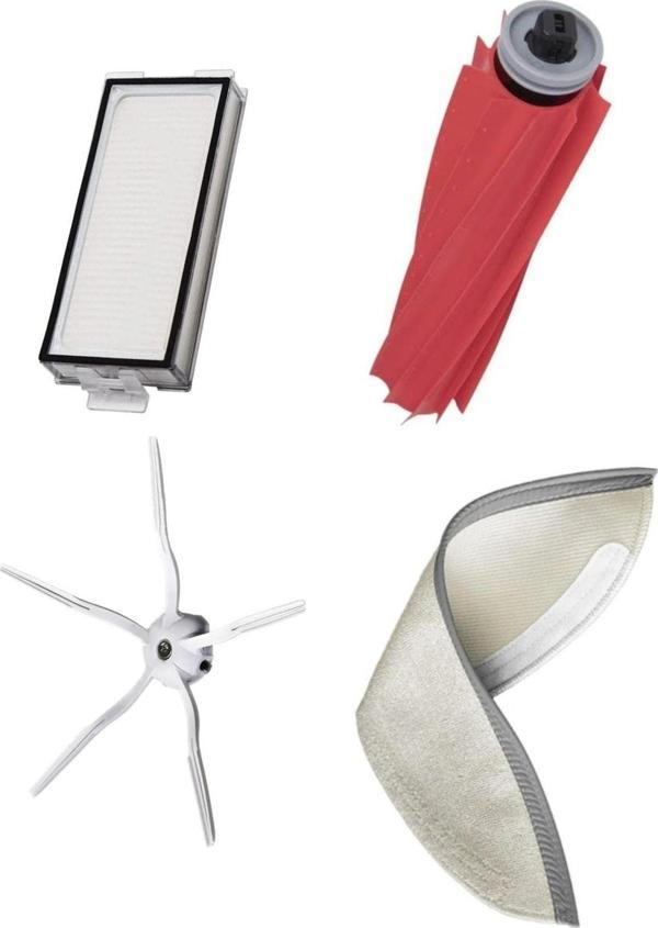 Lin Grup Roborock Q7 Max Ve Max Plus Uyumlu Yedek Filtre Fırça Mop Seti - Image 1
