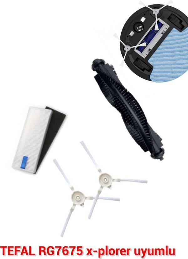 Lin Grup T E F A L  Rg7675 X-Plorer Serie 75 Mop Akıllı Robot Süpürge Yedek Parça - Image 1