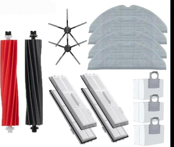 Lin Grup Roborock S8 + Plus Pro Ultra Uyumlu Yedek Fırça Filtre Toz Torbası Set - Image 1