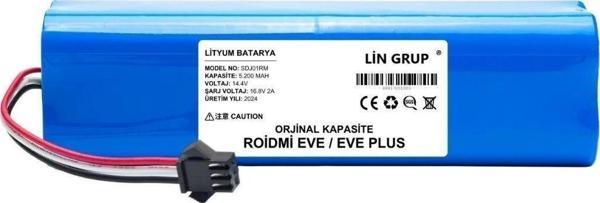 Lin Grup Roid Mi Eve Plus   Uyumlu Robot Süpürge Batarya Pil 5200 Mah. - Image 1