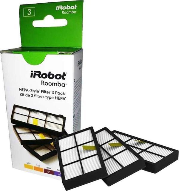 İrobot Roomba 800 900 Serisi Ile Uyumlu Ori̇Ji̇Nal Hepa Filtre  3'Lü - Image 1