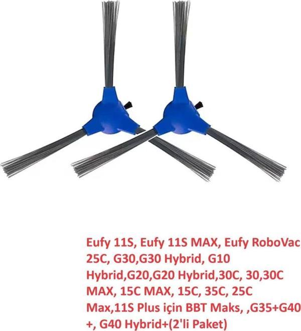 Lin Grup Anker Eufy 11S, Robovac 25C ,G30 Hybrid, G10 G20 Hybrid 30C 15C Max, 15C, 25C 2 Adet Yan Fırça - Image 1