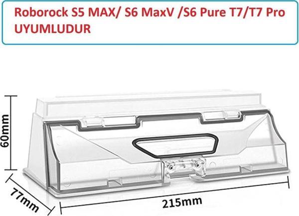 Lin Grup Roborock S5 Max / S6 Maxv /S6 Pure T7/T7 Pro Robot Süpürge Toz Haznesi Uyumlu - Image 1