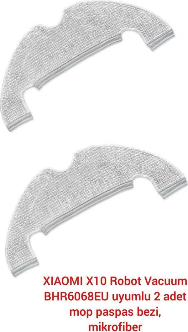 Lin Grup Xiaomi Bhr6068Eu X10 Robot Vacuum Uyumlu Yedek Parça Mop Paspas 2 Adet - Image 1