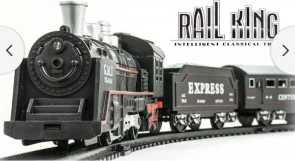 Lin Grup 13 Parça Pilli Lokomotif Tren Zihinsel Beceri Algılama Akıllı Tren Pilli Işıklı Tren Seti - Image 1