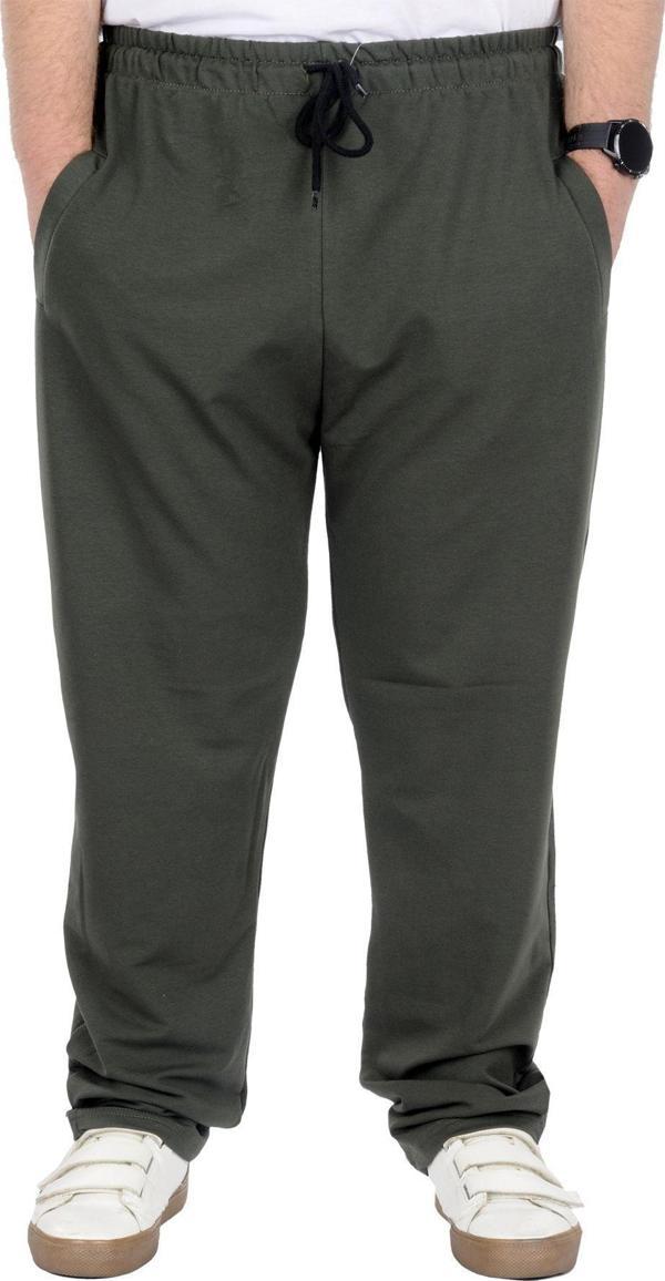 Modexl Büyük Beden Erkek Eşofman Altı Classic 2 Ip 11100 Haki - Image 1