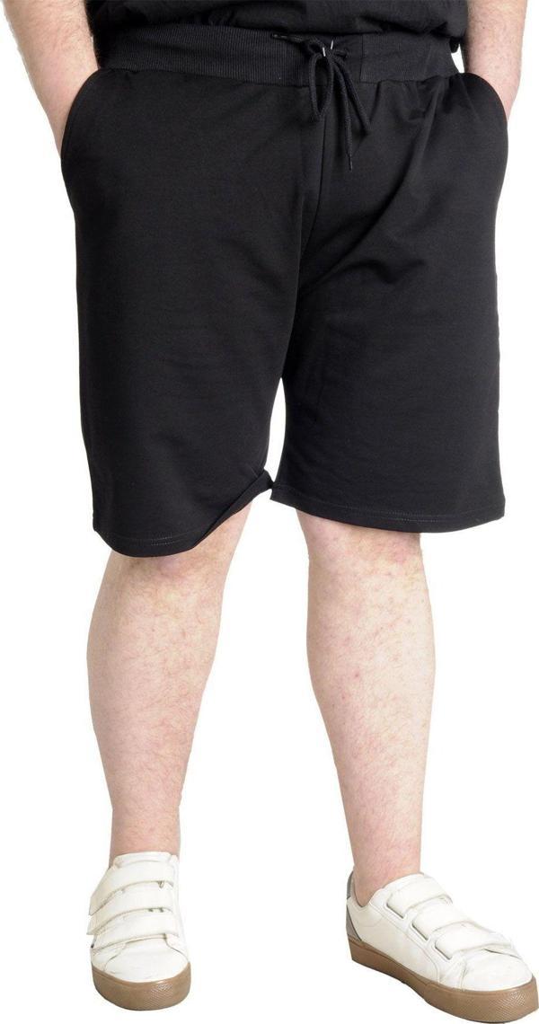 Modexl Büyük Beden Erkek Kapri Yandan Cep Mulıne 20501 Siyah - Image 1