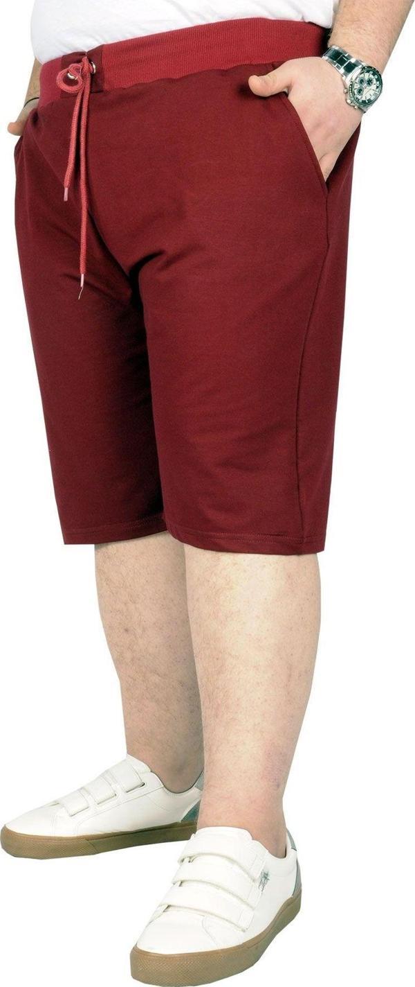 Modexl Büyük Beden Erkek Kapri Straight Basic 20500 Bordo - Image 1