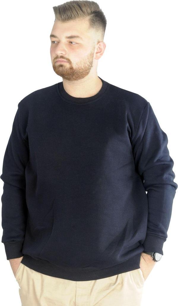 Modexl Erkek Sweatshirt Bisiklet Yaka Basic 20131 Lacivert - Image 1