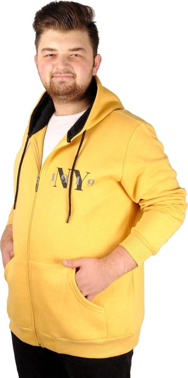 Modexl Erkek Sweat Kapşonlu 1919Ny 21516 Siyah - Image 1