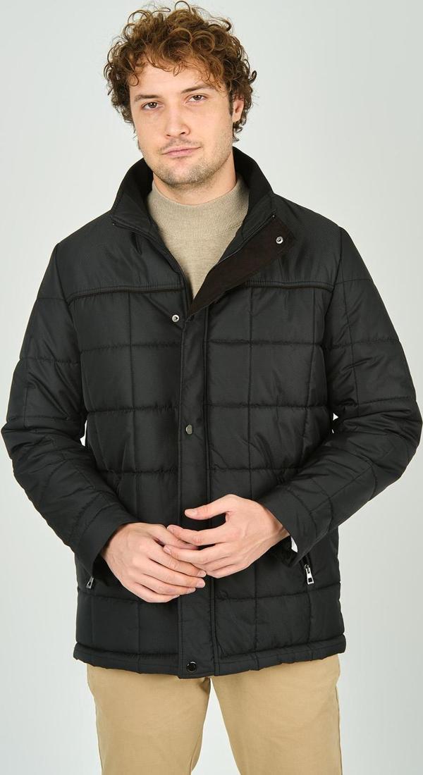 Daynax Erkek İçi Kürklü Dik Yaka Fermuar ve Çıtçıt Kapamalı Mont Kaban 4000 Yeşil - Image 1