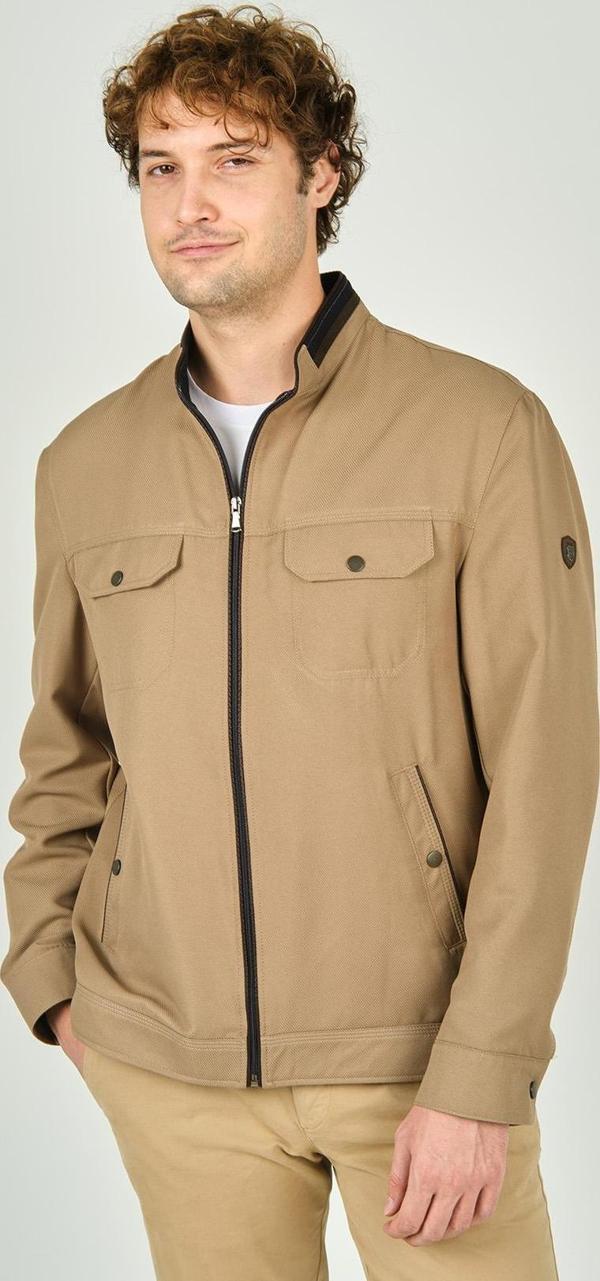 Lucas Erkek Hakim Yaka Cep Detaylı Mevsimlik Spor Mont 2734 Bej - Image 1