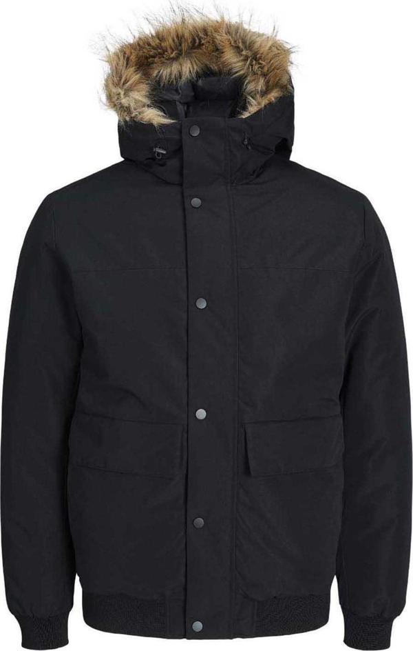 Jack&Jones Erkek Jjchamp Kapüşonlu Mont 12236822 Siyah - Image 1