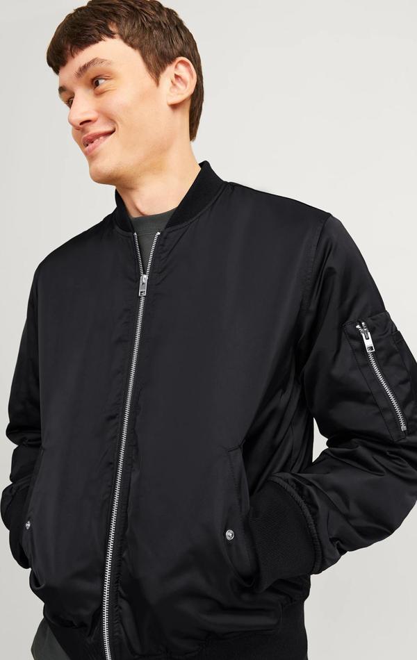 Jack&Jones Erkek Jjocean Bomber Ceket 12256857 Siyah - Image 1