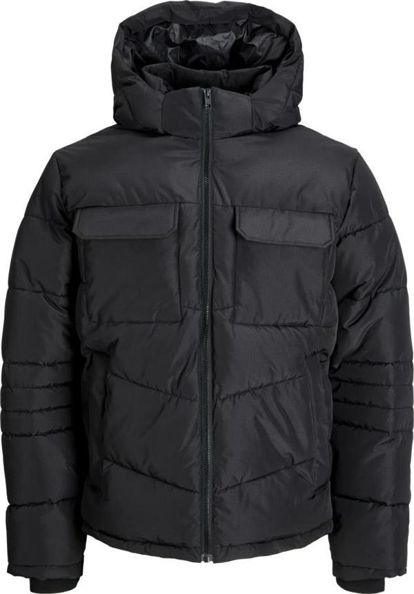 Jack&Jones Erkek Jjbuıld Kapüşonlu Puffer Mont 12256858 Siyah - Image 1