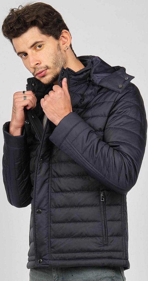 Daynax Erkek Kapüşonlu Mont 4927100 Lacivert - Image 1