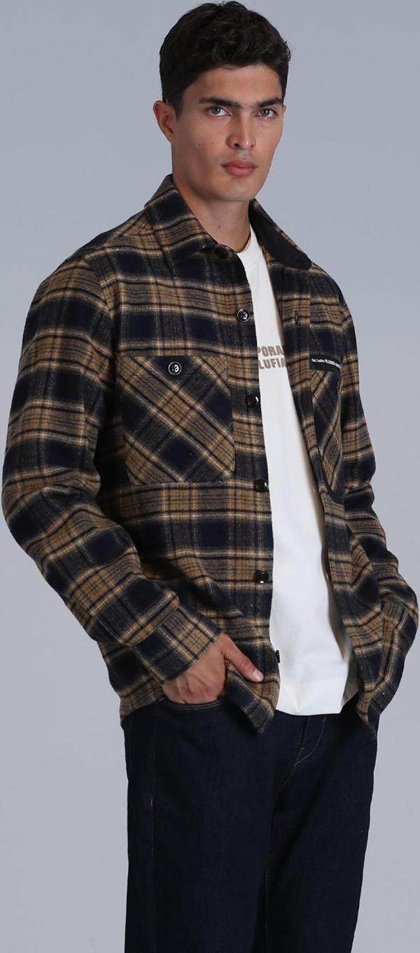 Lufian Erkek Hammer Basic Slim Fit Gömlek 112010663 Lacivert - Image 1