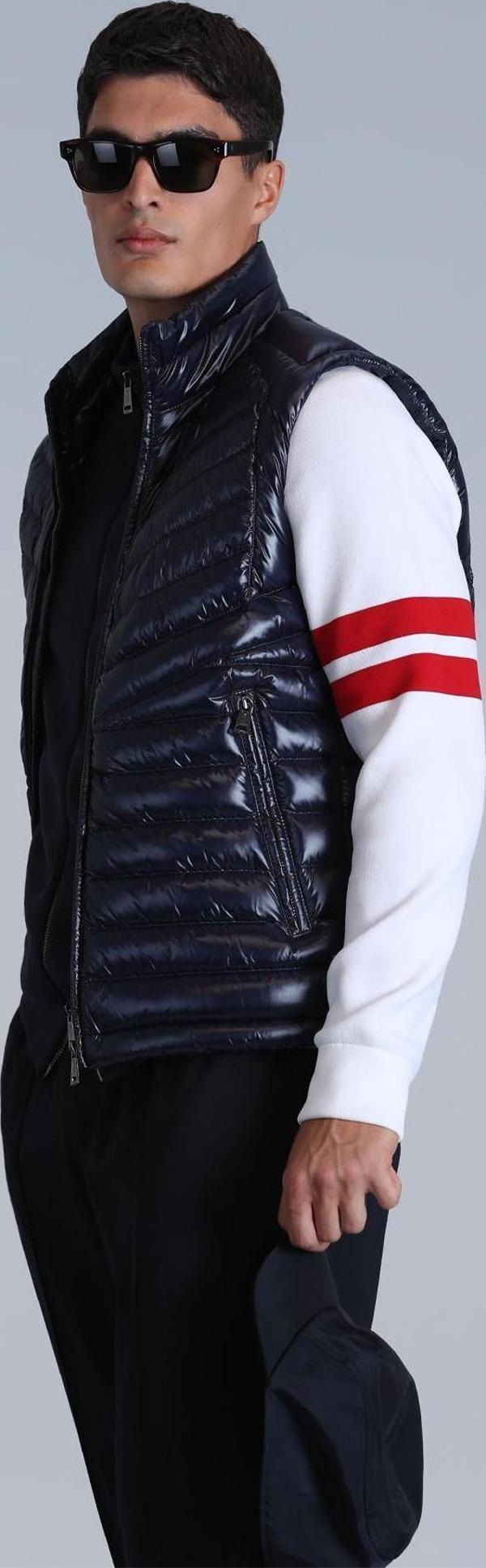 Lufian Erkek Axel Kaz Tüyü Yelek 112130024 Lacivert - Image 1