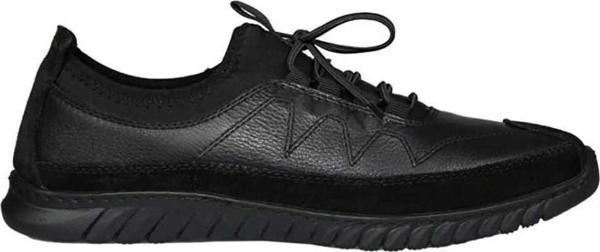 Marcomen Erkek Hakiki Deri Sneaker Ayakkabı 13229 Siyah - Image 1