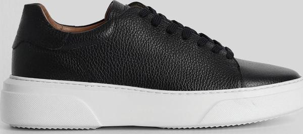 Lufian Erkek Tommy Deri Sneaker Ayakkabı 111230187 Lacivert - Image 1