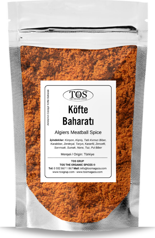 Amina'nın Cezayir Köfte Baharatı 100 gr Amina's Algiers Meatball Spice - Image 1