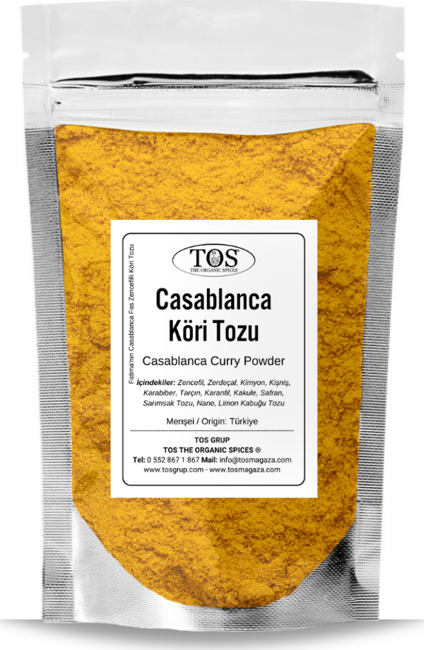 Fatima'nın Casablanca Fas Zencefilli Köri Tozu 500 gr Fatima's Moroccan Ginger Curry Powder - Image 1