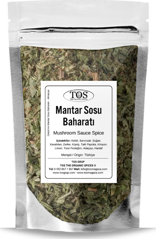 Greta'nın Mantar Sosu Baharatı 100 gr Greta’s Mushroom Sauce Seasoning - Image 1
