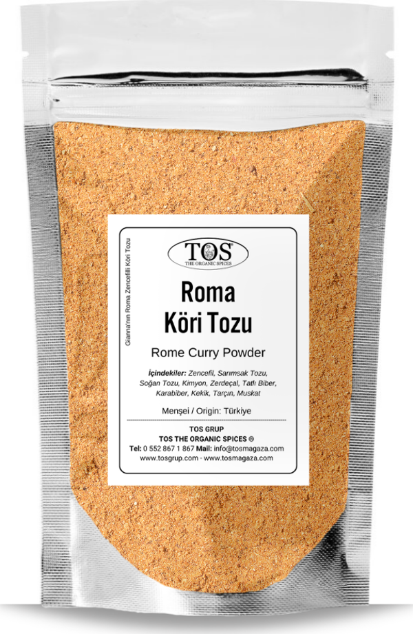 Gianna'nın Roma Zencefilli Köri Tozu 500 gr Gianna's Rome Ginger Curry Powder - Image 1