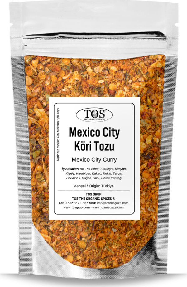 Maria'nın Mexico City Meksika Köri Tozu 500 gr Maria's Mexico City Mexican Curry Powder - Image 1