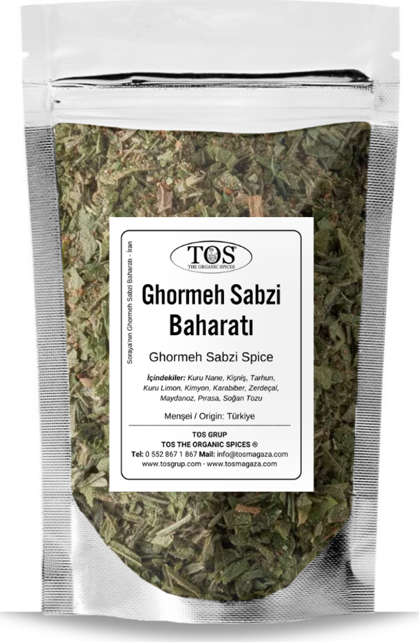 Soraya'nın Ghormeh Sabzi Baharatı 100 gr Soraya's Ghormeh Sabzi Seasoning - Image 1