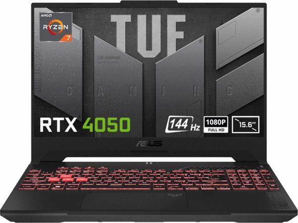 Asus TUF Gaming A15 FA507NUR-LP075 Ryzen 7 7435HS 16 GB 512 GB SSD RTX4050 15.6" Full HD Gaming Laptop - Image 1