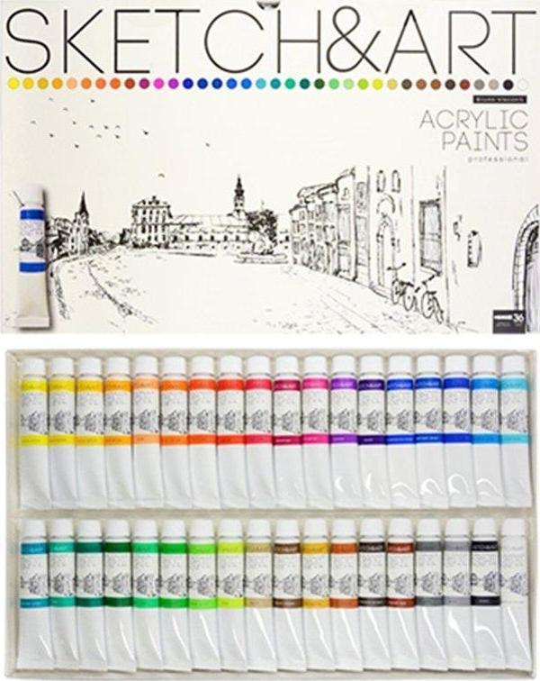 Bruno Visconti Sketch&Art Akrilik Boya Seti 36x12ml No:70-0056 - Image 1