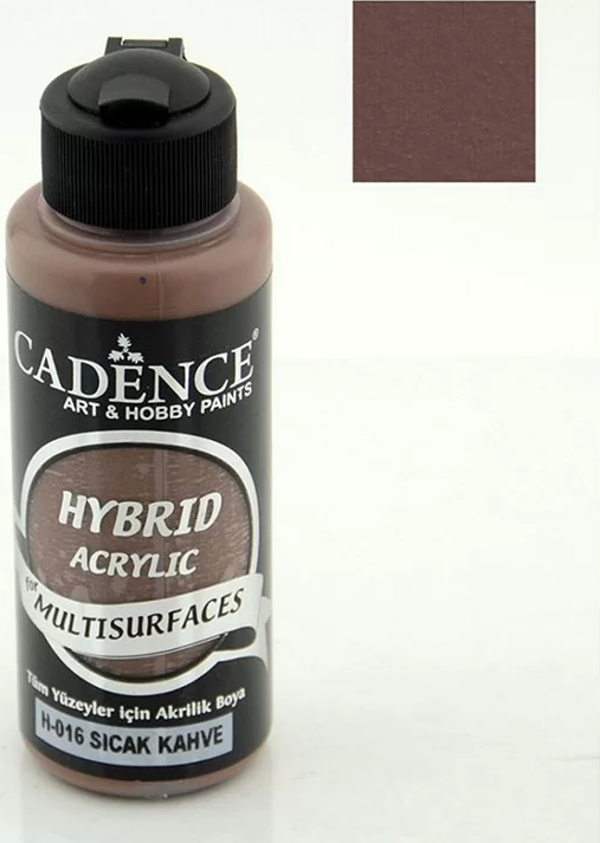 Cadence Hybrid Acrylic For Multisurfaces Tüm Yüzeyler İçin Akrilik Boya 120ml H016 Sıcak Kahve - Image 1