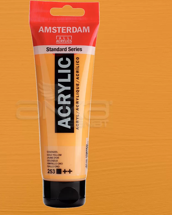 Amsterdam Akrilik Boya 120ml 253 Gold Yellow - Image 1