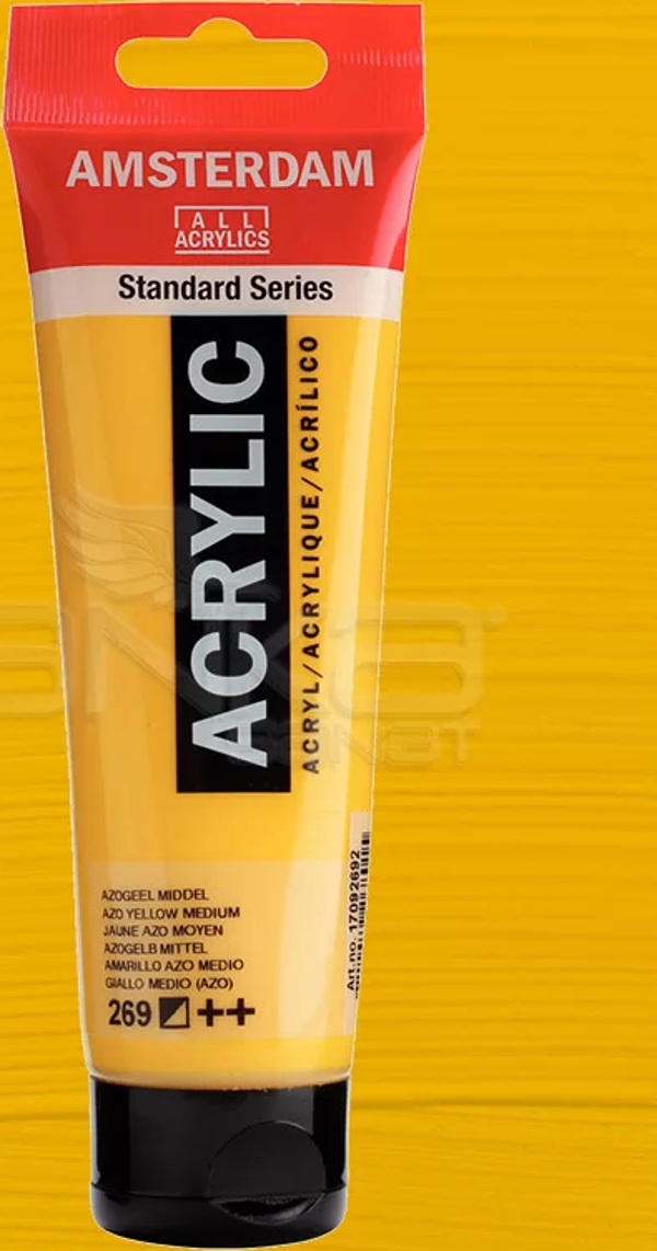 Amsterdam Akrilik Boya 120ml 269 Azo Yellow Medium - Image 1