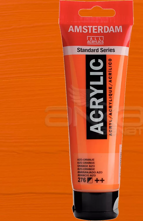 Amsterdam Akrilik Boya 120ml 276 Orange Azo - Image 1