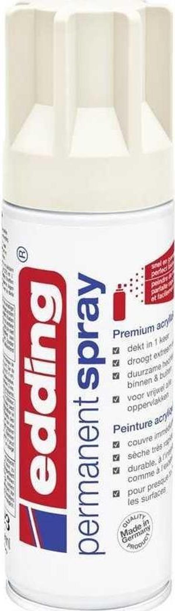 Edding 5200 Permanent Sprey Premium Akrilik Boya Krem Mat Ral 9001 - Image 1