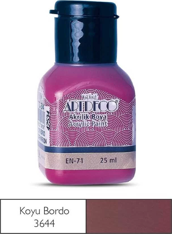 Artdeco Akrilik Boya 25 ml Koyu Bodro - Image 1