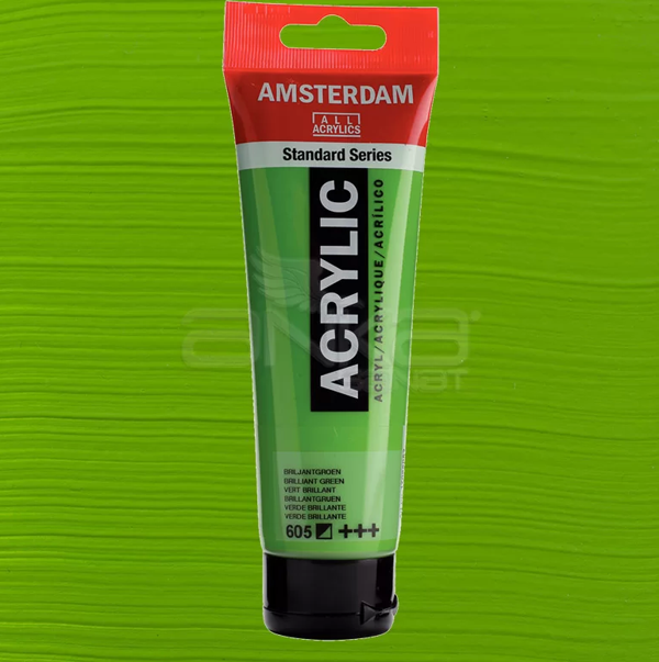 Amsterdam Akrilik Boya 120ml 605 Brilliant Green - Image 1