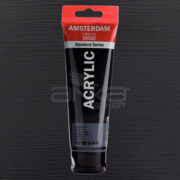 Amsterdam Akrilik Boya 120ml 702 Lamp Black - Image 1