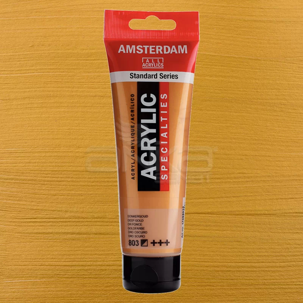 Amsterdam Akrilik Boya 120ml 803 Deep Gold - Image 1