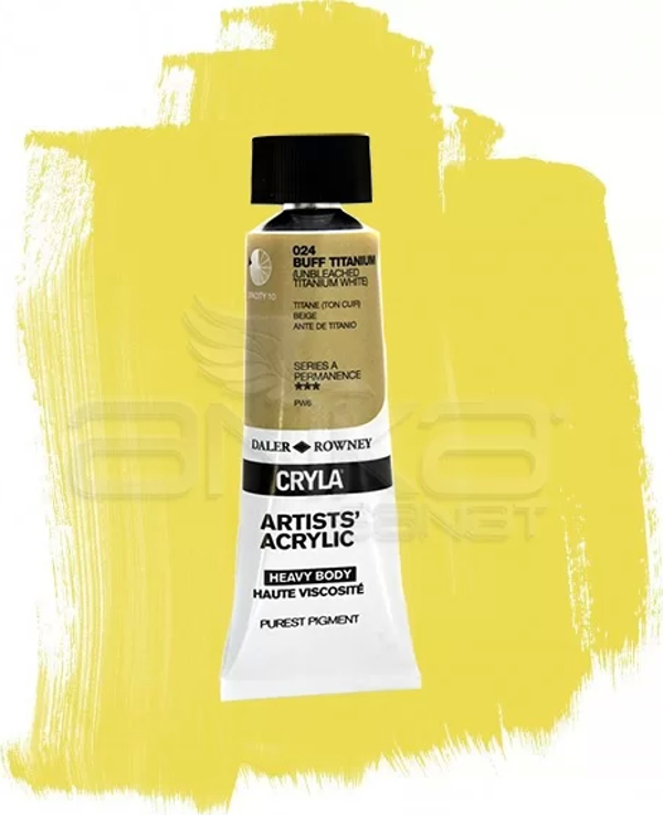 Daler Rowney Cryla Artist Akrilik Boya 75ml 024 Buff Titanium Seri A - Image 1
