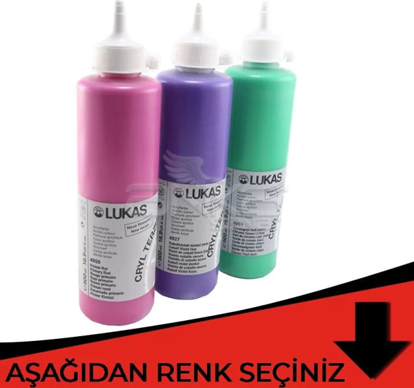 Lukas Terzia Akrilik Boya 500ml Kırmızı Tonlar - Image 1