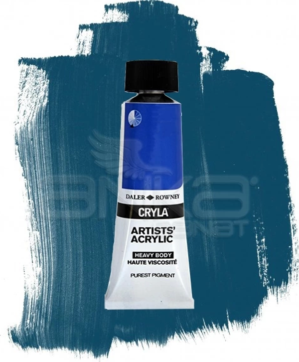 Daler Rowney Cryla Artist Akrilik Boya 75ml 120 Primary Cyan Seri B - Image 1