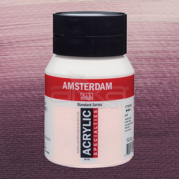 Amsterdam Akrilik Boya 500ml 819 Pearl Red - Image 1