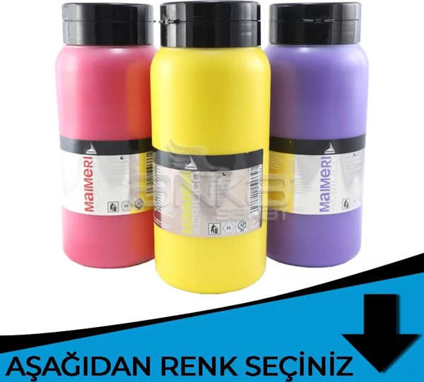 Maimeri Acrilico Akrilik Boya 1000ml Mavi Tonlar - Image 1