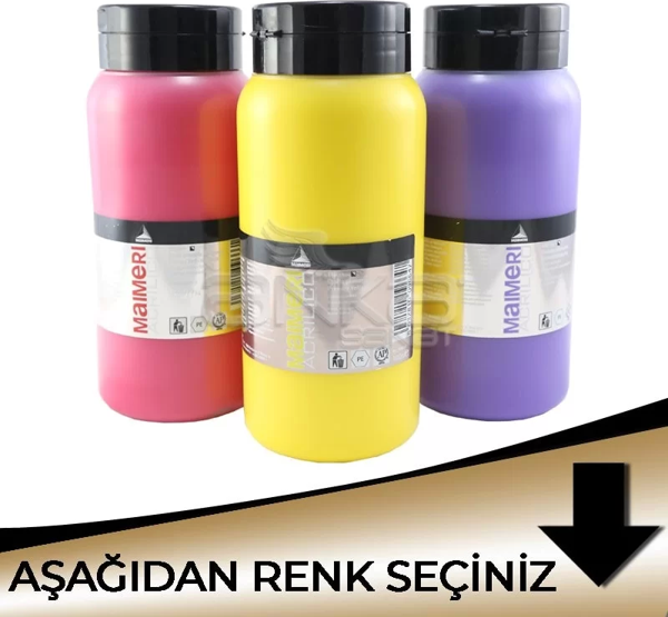 Maimeri Acrilico Akrilik Boya 1000ml Metalik Tonlar - Image 1