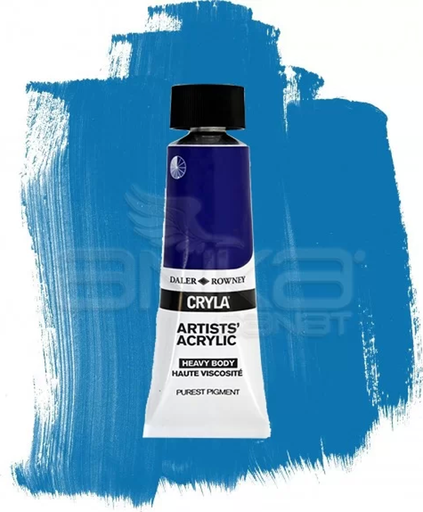 Daler Rowney Cryla Artist Akrilik Boya 75ml 160 Cobalt Chromite Blue Red Shade Seri D - Image 1