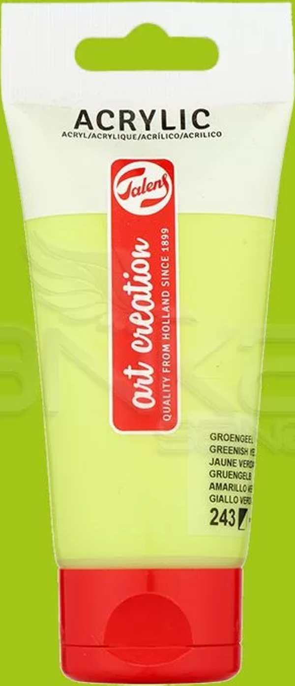 Art Creation Akrilik Boya 75ml 243 Greenish Yellow - Image 1