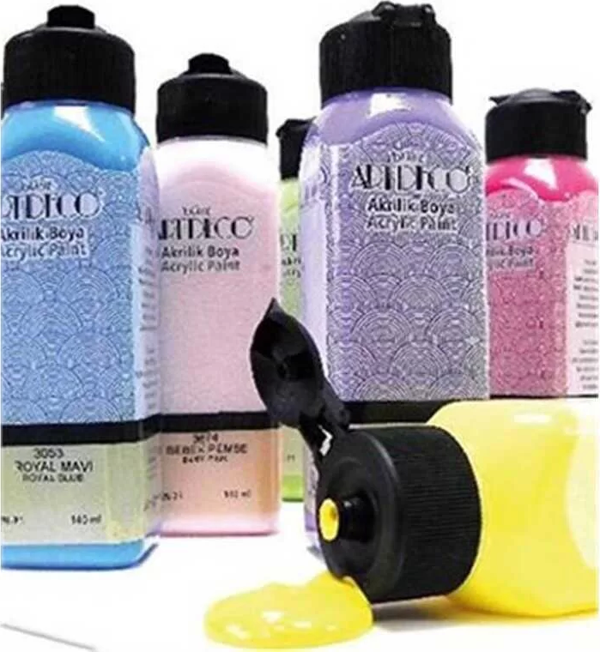 Artdeco Akrilik Boya Metalik 140 ml Gümüş - Image 1